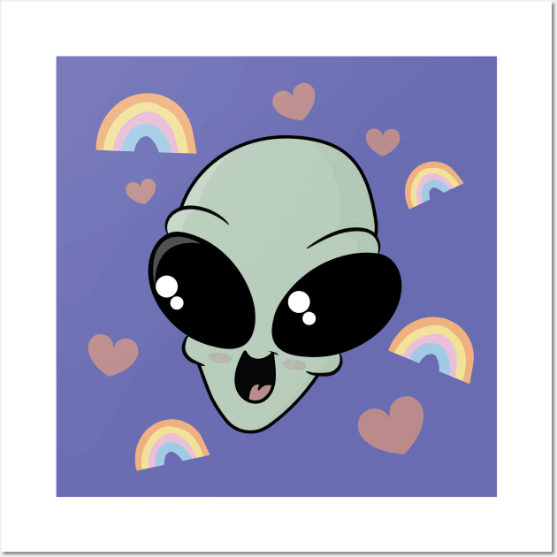 Cute alien Wall Art by DoctorBillionaire